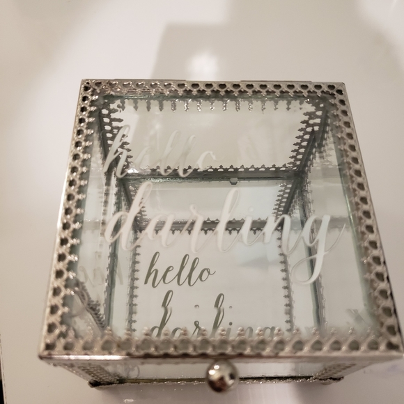 Nicole Miller Glass Jewelry Box - Picture 3 of 4